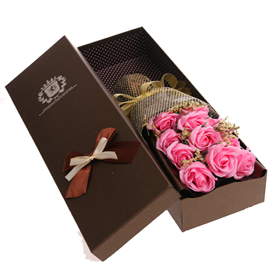 伟龙 香皂花花束11朵 手工制作仿真花瓣 精美礼盒包装